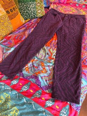 DKNY Jeans Purple Animal Print Jeggings 12W